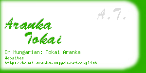 aranka tokai business card